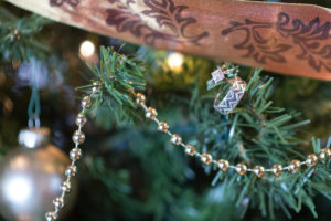 wedding ring in Christmas tree